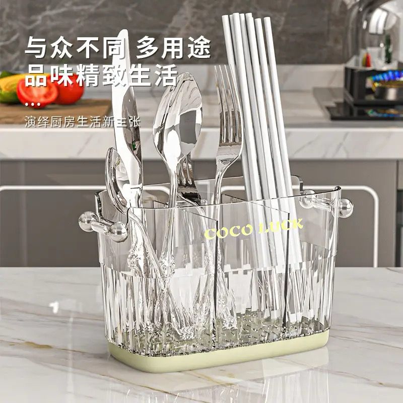 Plastic Cutlery Holder, Creative Cutlery Organizer, Spoon Fork Chopsticks Storage Rack, Kitchen Cutlery Storage Plastic Cutlery Holder, Creative Cutlery Organizer, Spoon Fork Chopsticks Storage Rack, Kitchen Cutlery Storage